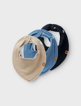 Name It Dreieckstuch NBNYVETTI 3P SCARF BIB NOOS, (Packung, 3-St), mit Druckknopf zum Verschließen