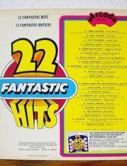 22 Fantastic Hits-Vinyl-LP,Arcade,70er Jahre - Linnich