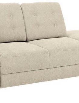 Home affaire Recamiere Trondheim, freistehend, mit Federkern, Knopfheftung im Rücken, Füße Buche