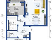 Kapitalanlage mit guter Rendite 2-Zimmer Wohnung im 4. OG mit Küche, Balkon, Bad, PKW Stellplatz - Neckartenzlingen