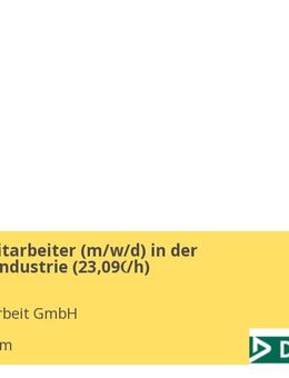 Montagemitarbeiter (m/w/d) in der Automobilindustrie (23,09€/h) - Mannheim