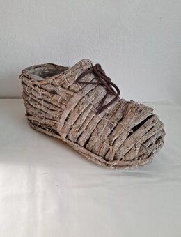 Holz Zweige Übertopf Blumentopf 20cm hoch Öffnung 13cm Braun Gesamtlänge ca.37cm - Essen