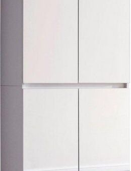 INOSIGN Garderobenschrank Malcesine mit Spiegelfront, 1 Kleiderstange und 7 Böden, Breite 74 cm