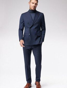 Roy Robson Hosenanzug Doppelreiher Mit Nadelstreifen