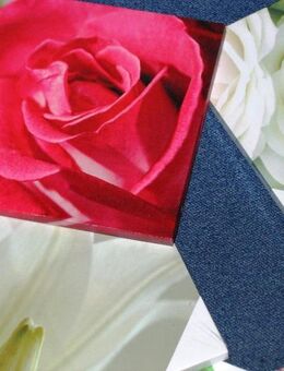 8 Stoffbilder auf Holzrahmen Blumen schöne Motive, neu - Celle