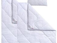 fan Microfaserbettdecke + Microfaserkissen Climacontrol® II m. Baumwollbezug, Füllung: Polyester, Bezug: 100% Baumwolle, Bettwaren-Set, 135x200 oder 155x220 cm, für den Winter geeignet