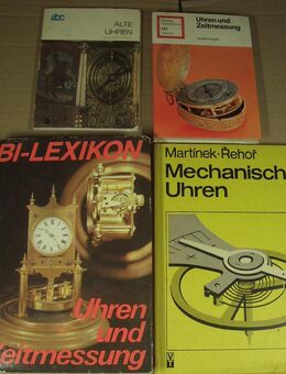 4 alte Bücher über Uhren - Oberhaching
