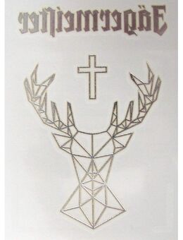 Jägermeister - - Tattoo - 75 x 50 mm - Motiv 2 - Doberschütz