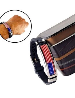Armband USA Flagge Amerikanische Fahne Modeschmuck Armschmuck Uhrenverschluss 10,90 €* - Villingen-Schwenningen