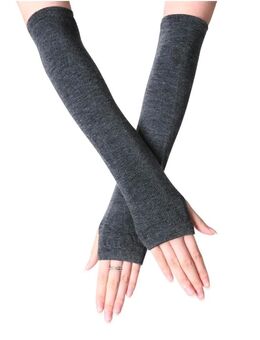 Handstulpen Fingerlose Armstulpen Stulpen Fingerlos dunkel grau - München