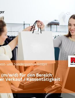 Verkäufer (m/w/d) für den Bereich: allgemeiner Verkauf / Kassentätigkeit in Teilzeit - Eisleben (Lutherstadt)