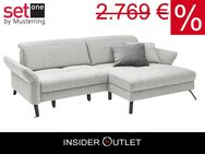 Kleines Musterring Ecksofa SO 4400 259x84cm Grau Schlaffunktion - Köln