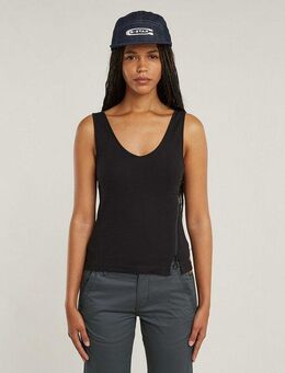 G-STAR Trägertop Asymmetrical Zip mit Reißverschluss