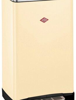 WESCO Mülltrennsystem Big Double Boy Abfallsammler mit Dämpfer, mit Kunststoffeinsatz, Edelstahldeckel mit Arretierung und Fußtritt