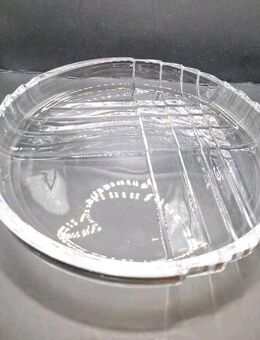 Glasschale Dekoschale mit 18cm Durchmesser 3cm hoch verziert Glas Dekoration - Essen