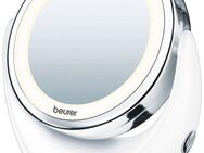 BEURER Kosmetikspiegel BS 49 beleuchteter Kosmetikspiegel mit LED-Licht, Mit 5-fach Vergrößerung für die Hautpflege und Beauty-Routine