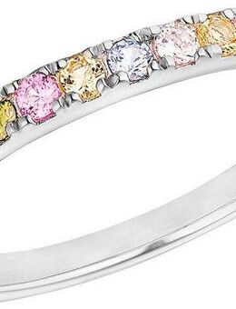 s.Oliver Fingerring Regenbogen-Optik, 2037842/-43/-44/-45, mit Zirkonia (synth)