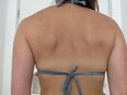 Bademoden REPLAY, Bikini TOP, Blue Jeans Stil weiße Muster, 75B, UVP 55,99€ in 40235