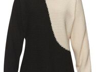 Vivance Strickpullover in Colorblock-Optik, Rundhals