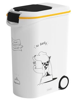 Curver Trockenfutterbehälter Hundesilhouette - bis 20 kg Trockenfutter