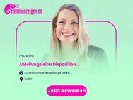 Abteilungsleiter Disposition (m/w/d) - Lüder