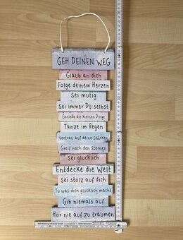 Lebenseinstellung Deko Board Wand Bild Spruch NEU - Wuppertal