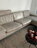 Sofa Leder Machalke hellgrau in 52146