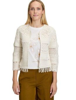 Cartoon Jackenblazer Cartoon Casual-Strickjacke mit Rundhalsausschnitt
