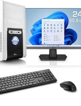 CSL Speed V21813 PC-Komplettsystem (24", Pentium Gold G6400, 8 GB RAM, 500 GB SSD)