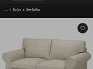 IKEA 2er Sofa mit Beigem Bezug - Schwarzenbruck