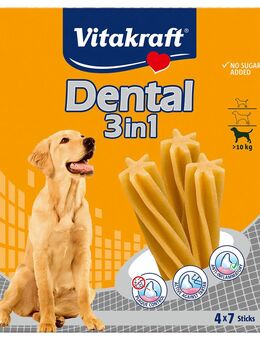 Vitakraft Dental 3in1 medium Multipack - Sparpaket: 6 x (4 x 180 g)