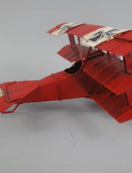 Toller Dreidecker Blechmodell Fokker rot Baron Richthofen 16 cm - München