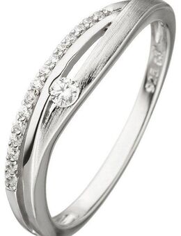 JOBO Silberring, 925 Silber mit Zirkonia