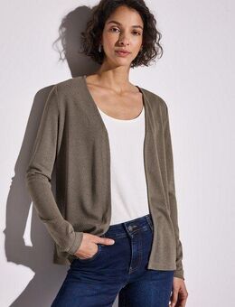 STREET ONE Shirtjacke NETTE im Strick Look