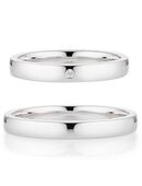 Bruno Banani Trauring Schmuck Geschenk Ehering Hochzeit Damenring Herrenring, wahlweise mit oder ohne Brillant, Made in Germany in 00000