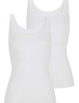 Mey Unterhemd SUPERFINE ORGANIC (2er Pack) breite Träger, tiefer Rundhalsausschnitt, Single Jersey, elastisch
