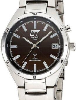 ETT Funkuhr Altai EGS-11441-21M, Armbanduhr, Herrenuhr, Datum, Solar