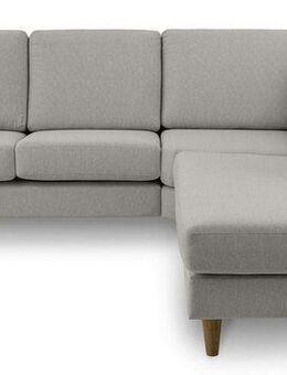andas Ecksofa Tvinno, im skandinavischen Stil, L-Form, mit Massivholzfüßen, Breite 230 cm