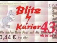 Blitz-Kurier: MiNr. 21, 02.01.2007, "3. Ausgabe, Aushilfsausgabe IV", Wert zu 0,43 auf 0,44 EUR brutto, postfrisch - Brandenburg (Havel)