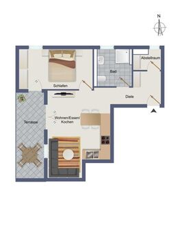 URBAN LIVING - Wohnen in der Karlsvorstadt in Öhringen Haus B Wohnung 3 im EG - Öhringen