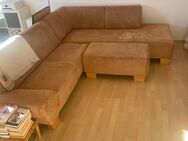 Ecksofa beige/braun - Mannheim
