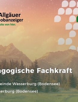 Pädagogische Fachkraft (m/w/d) für das Kinderhaus Hattnau - Wasserburg (Bodensee)