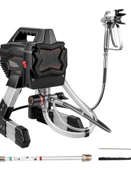 Airless Farbsprühsystem 1,1 L/min 650 W Hochdruck Tragbares Farbsprühgerät Farbspritzer - Wuppertal