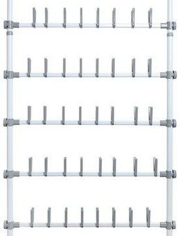 WENKO Schuhregal Modell Herkules Shoes, Teleskopregal für 48 Paar Schuhe, zum Klemmen ohne Bohren, verstellbar