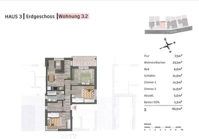 Exklusive 4-Raumwohnung mit Fernsicht
