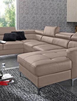 COTTA Polstergarnitur Sammy U-Form, (Set, Tiefe der Recamiere 169 cm), Set bestehend aus: Wohnlandschaft mit Kopfteilverstellung & Hocker