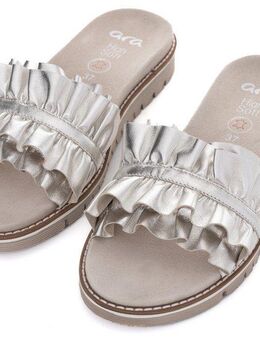 Ara KENT Pantolette, Slides, Flats, Sandale mit geraffter Bandage