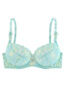 LASCANA Bügel-BH mit transparenter Stickerei-Spitze, Dessous in 00000