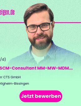 SAP SCM-Consultant MM-MW-MDM (m/w/d) - Bietigheim-Bissingen