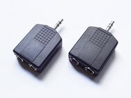 2 St. Stereo Y-Adapter 3,5mm Klinkenstecker auf 2 x 6,3mm Kupplung - Andernach